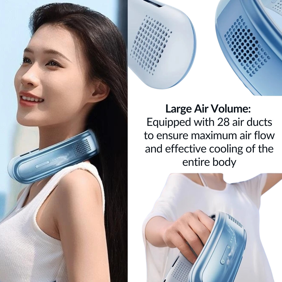 Portable Neck Cooler Fan – Rechargeable