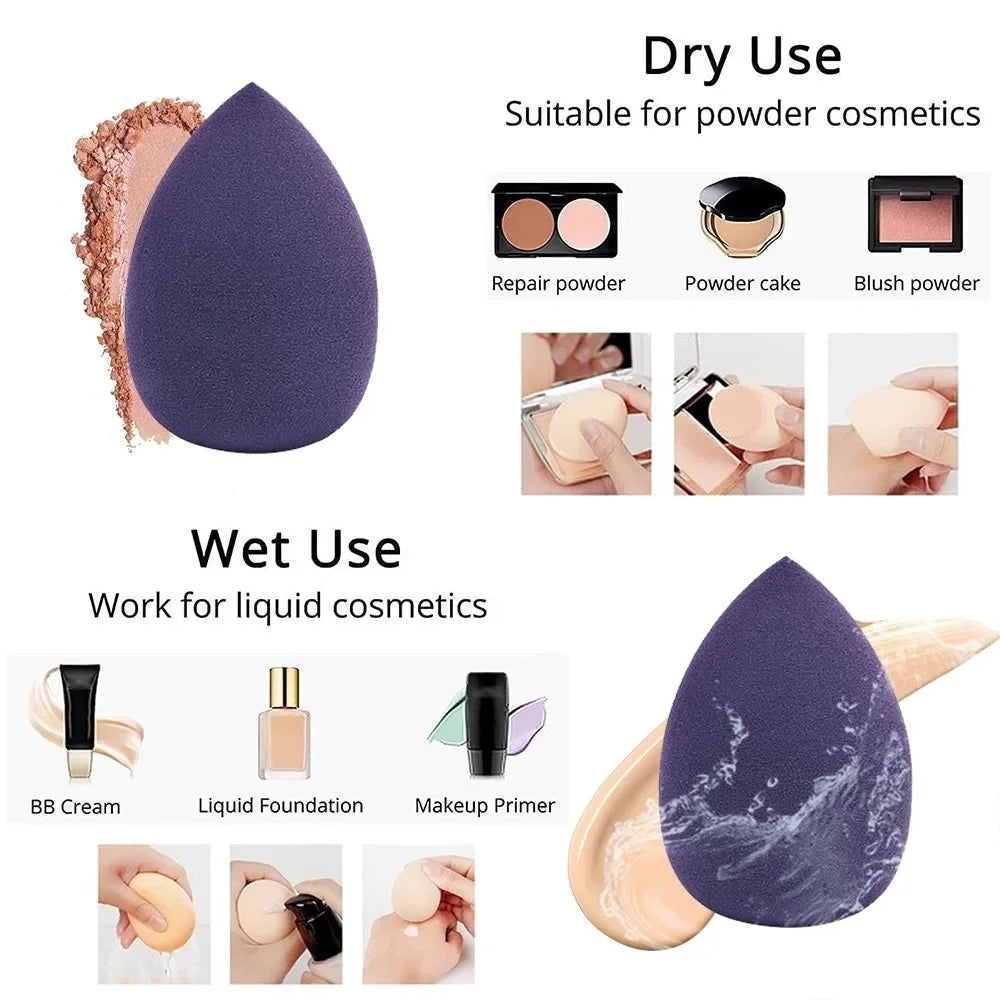 12-Piece Makeup Sponge Blender and Egg Combination