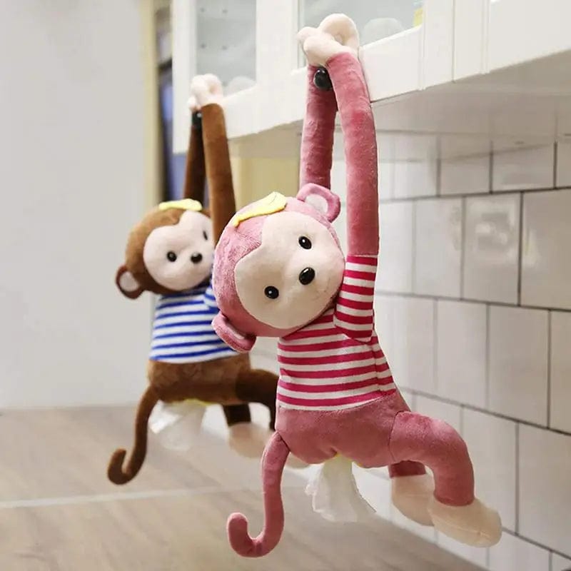 Cartoon Monkey Hanging Tissue Box