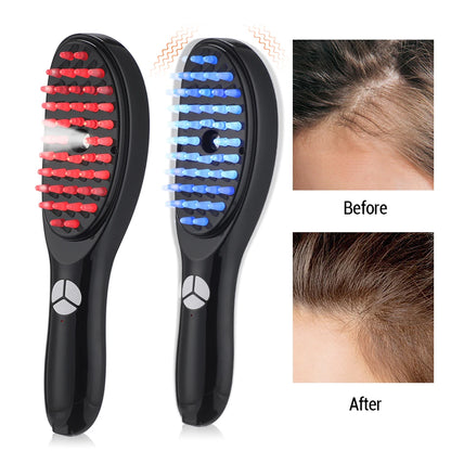 Electric Scalp Massager Comb with LED and Atomizer