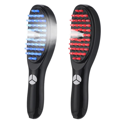 Electric Scalp Massager Comb with LED and Atomizer