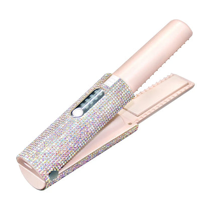 Portable 2-in-1 Electric Hair Straightener and Curler