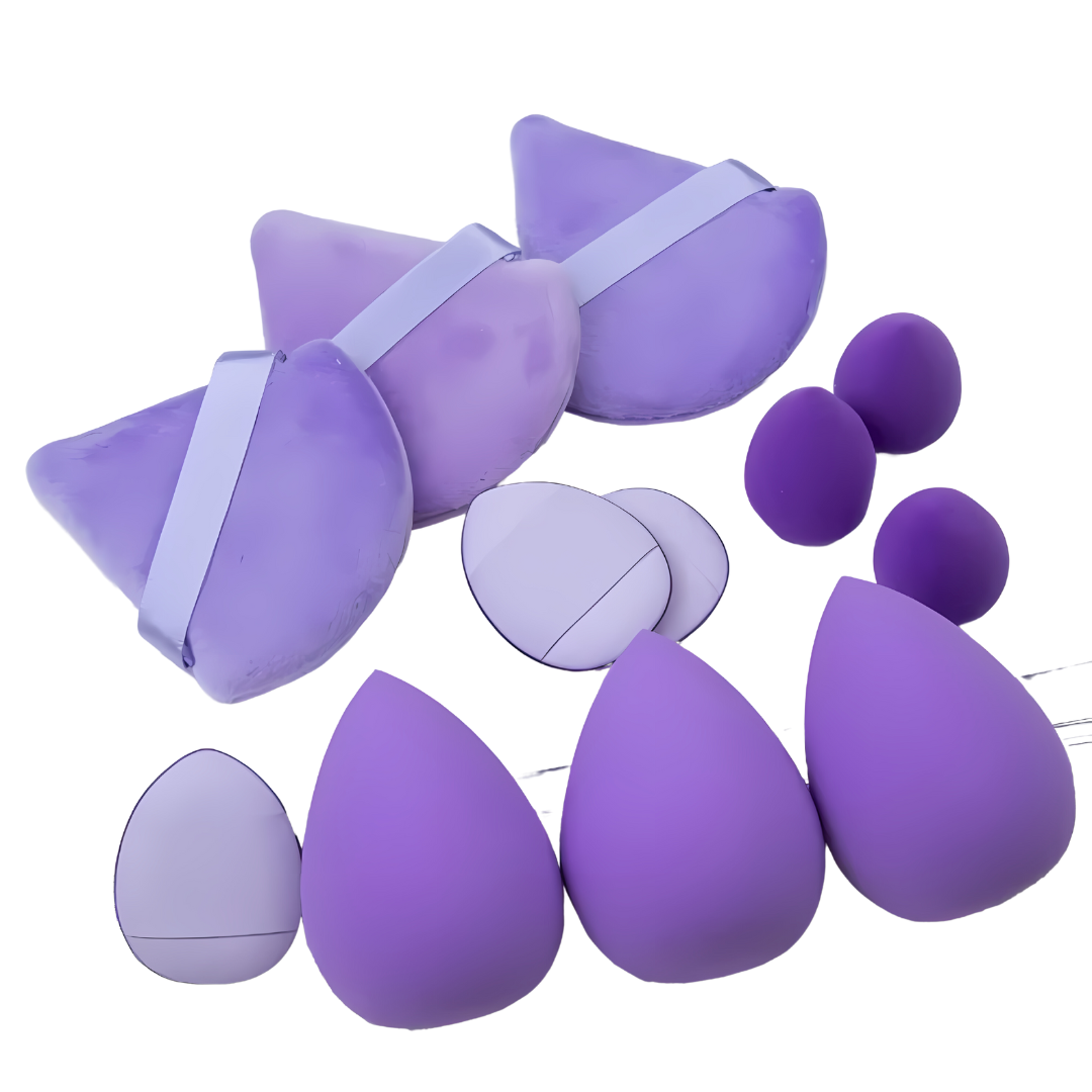 12-Piece Makeup Sponge Blender and Egg Combination