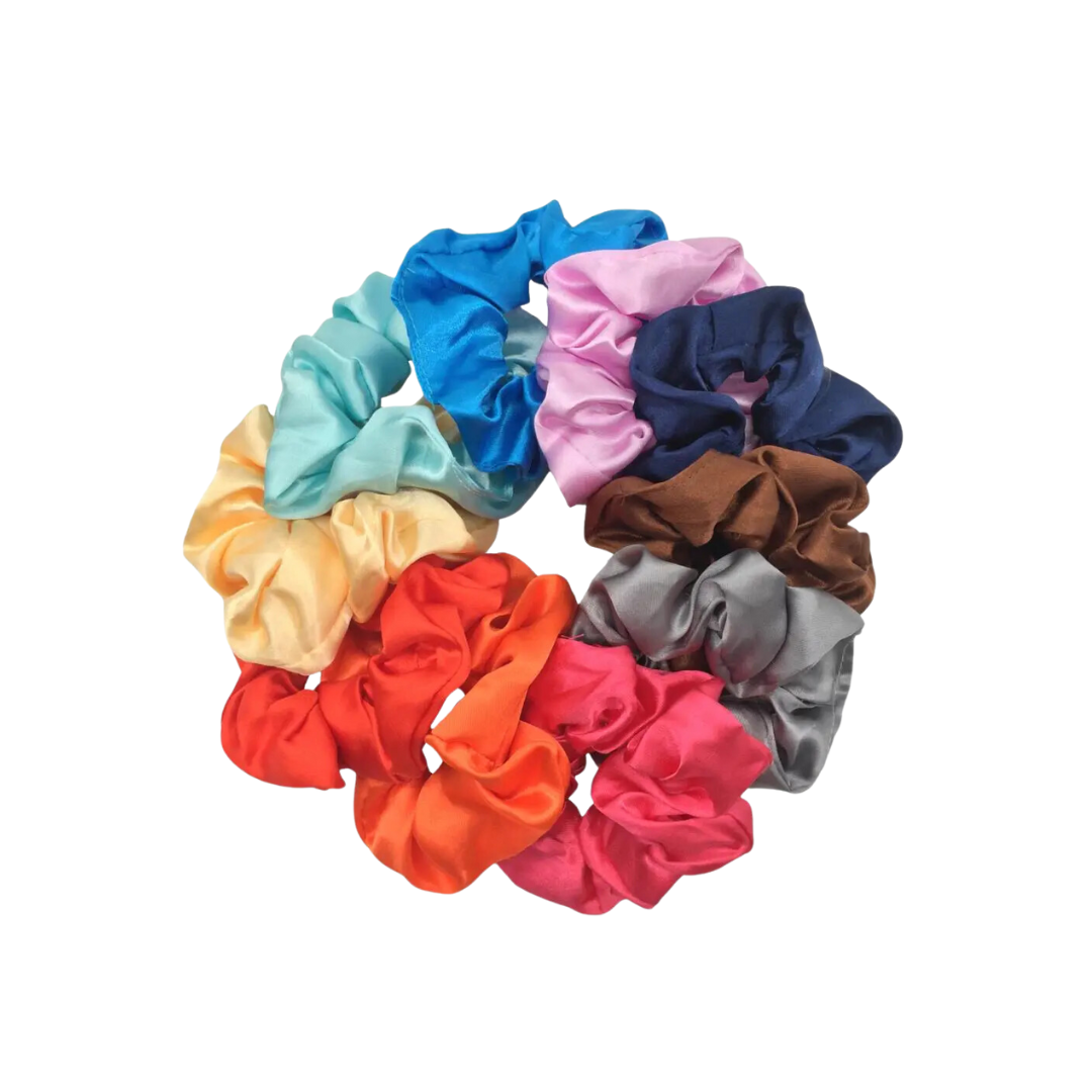 Satin Scrunchies Girls Elastic Hair Band